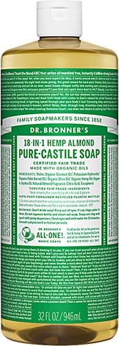 Dr. Bronner's Organic Pure-Castile Liquid Soap Hemp Almond