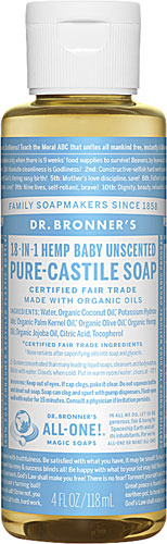 Dr. Bronner's Organic Pure-Castile Liquid Soap Hemp Baby Unscented