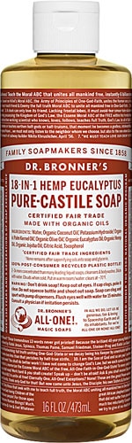 Dr. Bronner's Organic Pure-Castile Liquid Soap Hemp Eucalyptus