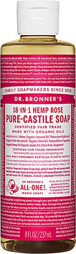 Dr. Bronner's Organic Pure-Castile Liquid Soap Hemp Rose