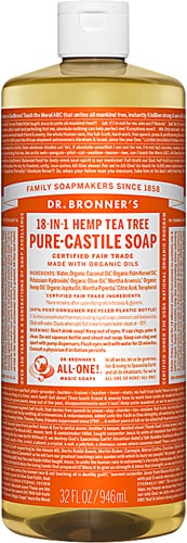 Dr. Bronner's Organic Pure-Castile Liquid Soap Hemp Tea Tree