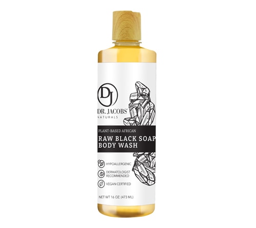 Dr. Jacobs Naturals African Black Soap Body Wash + Raw Black