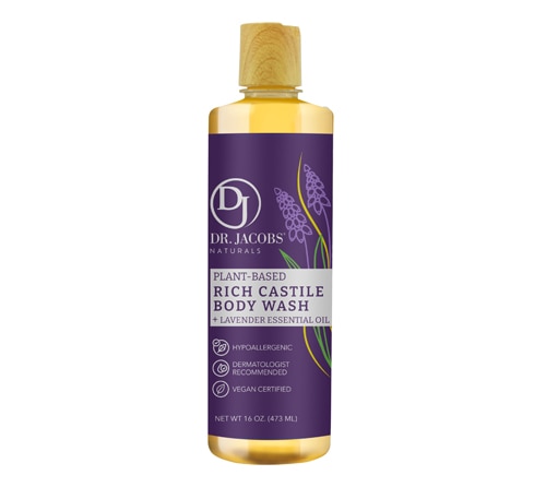 Dr. Jacobs Naturals Rich Castile Body Wash + Lavender Essential Oil