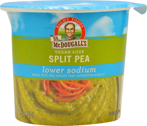 Dr. McDougall's Lower Sodium Vegan Soup Cup Split Pea