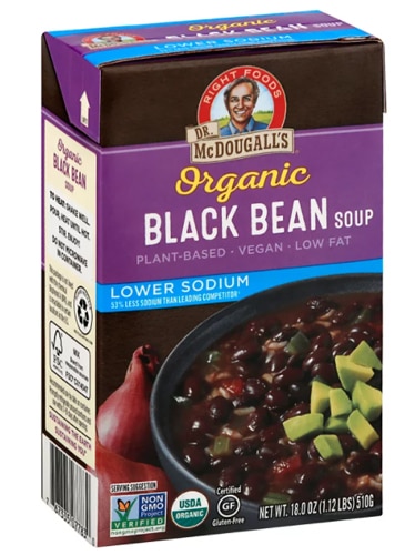 Dr. McDougall's Organic Lower Sodium Soup Black Bean