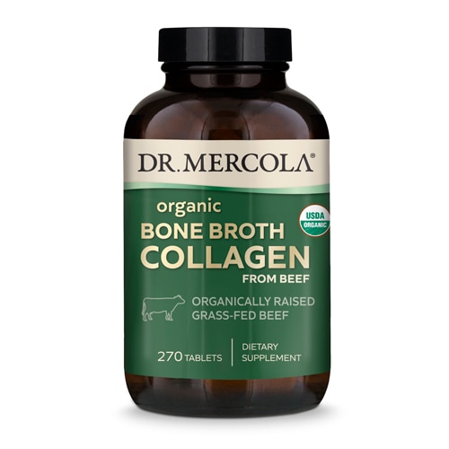 Dr. Mercola Organic Collagen From Grass Fed Beef Bone Broth