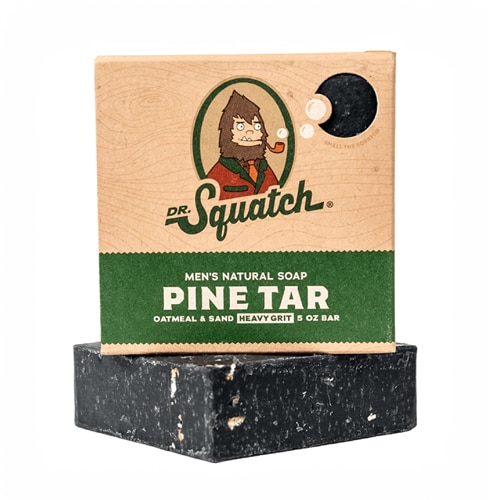 Dr. Squatch Men's Natural Bar Soap Pine Tar