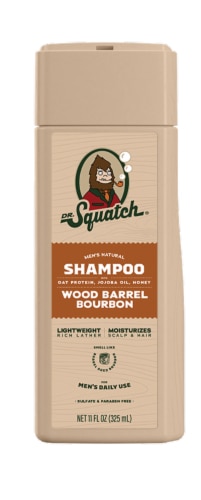 Dr. Squatch Men's Natural Shampoo Wood Barrel Bourbon