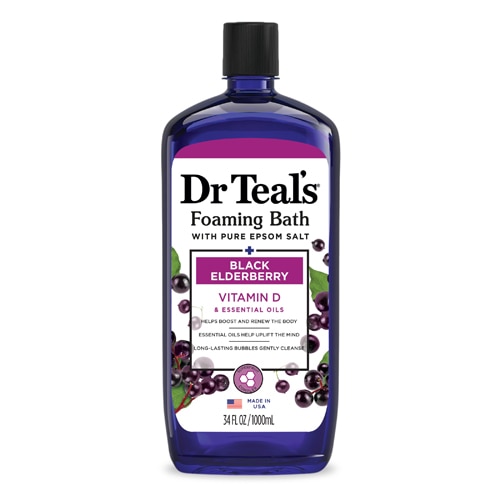 Dr Teal's Foaming Bath with Pure Epsom Salt- Black Elderberry