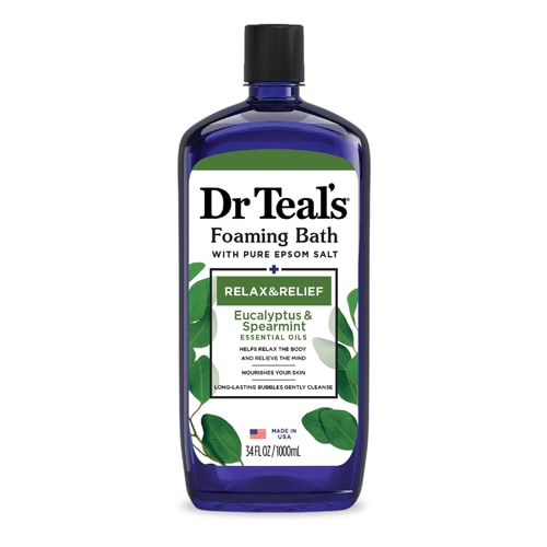 Dr Teal's Foaming Bath with Pure Epsom Salt- Relax & Relief Eucalyptus