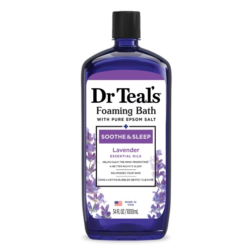 Dr Teal's Foaming Bath with Pure Epsom Salt- Soothe & Sleep Lavender