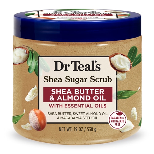 Dr Teal's Shea Sugar Scrub - Butter & Almond Oil