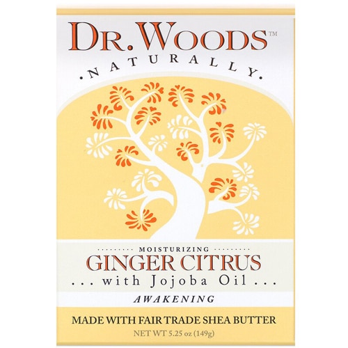 Dr. Woods Naturally Bar Soap Moisturizing Ginger Citrus