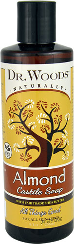 Dr. Woods Naturally Castile Soap with Fair Trade Shea Butter Almond