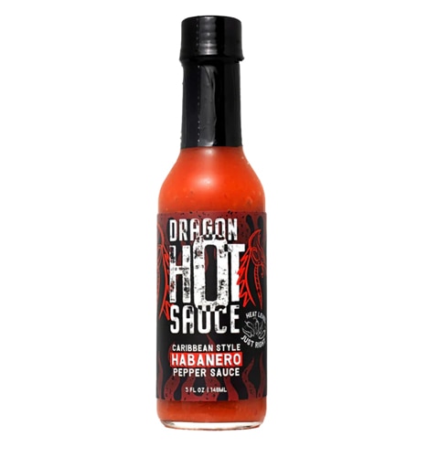 Dragon Hot Sauce Caribbean Style Habanero Pepper Sauce Original