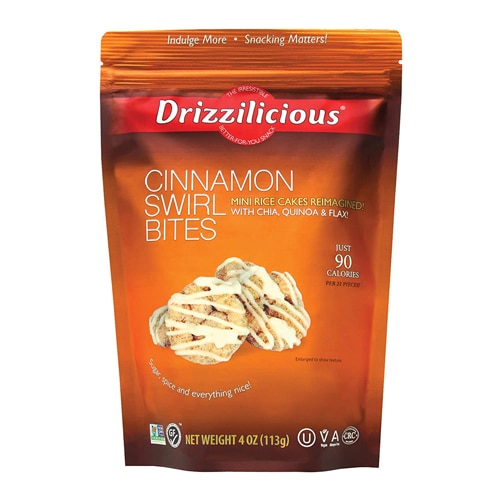 Drizzilicious Mini Rice Crisp Cinnamon Swirl