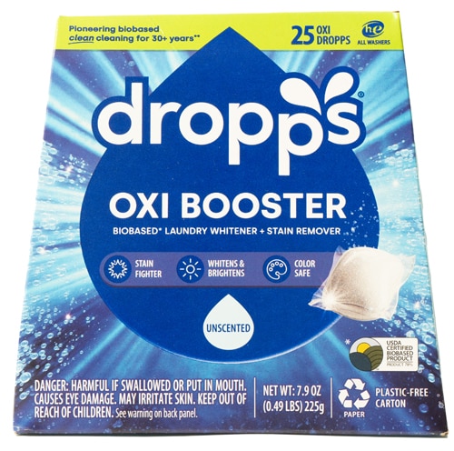 Dropps Oxi Booster Laundry Whitenener Stain Remover Unscented