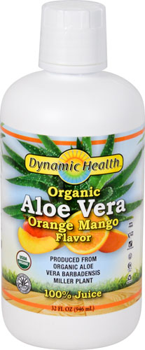 Dynamic Health Organic Aloe Vera Juice Orange Mango