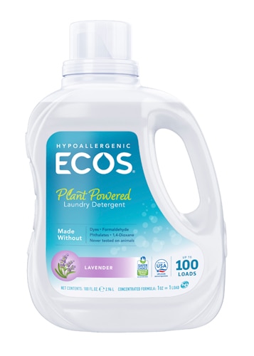 ECOS Hypoallergenic Laundry Liquid Detergent 100 Loads Lavender