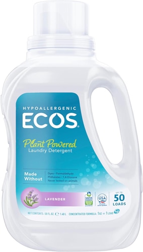 ECOS Hypoallergenic Laundry Liquid Detergent 50 Loads Lavender