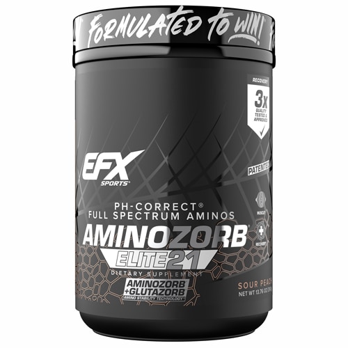 EFX Sports AminoZorb Elite 21- Informed Sport Certified Sour Peach