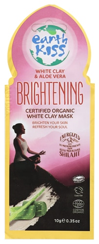 Earth Kiss Organic White Clay and Aloe Vera Brightening Clay Mask