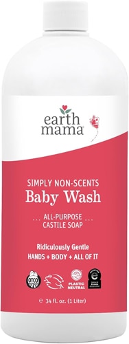 Earth Mama Baby Wash Simply Non-Scents Unscented