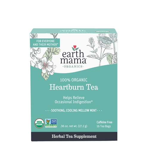 Earth Mama Organic Heartburn Tea - Caffeine Free