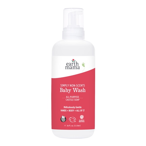 Earth Mama Simply Non-Scents Castile Baby Wash Unscented