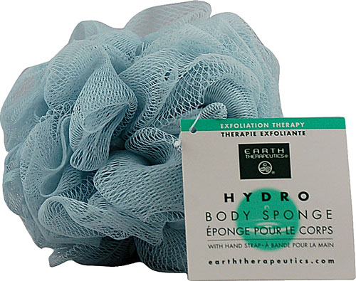 Earth Therapeutics Hydro Body Sponge With Hand Strap Blue