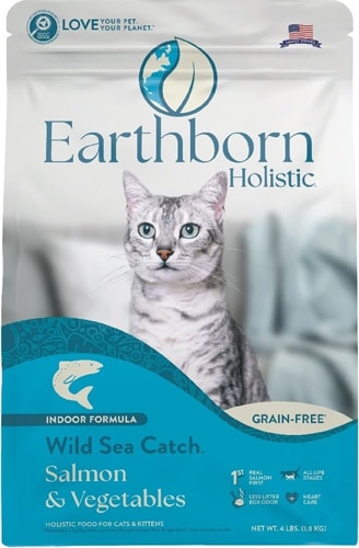 Earthborn Holistic Cat Dry Food Wild Sea Catch Grain-Free Salmon & Vegetables
