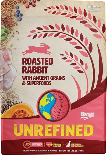 Earthborn Holistic Unrefined Dry Dog Food with Ancient Grains Roasted Rabbit