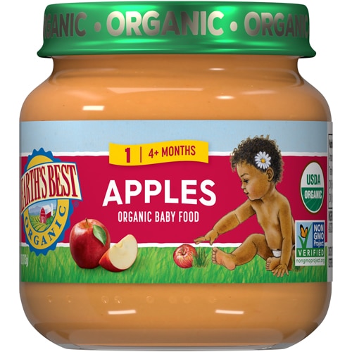 Earth's Best Organic Baby Food Puree 4+ Months Apples