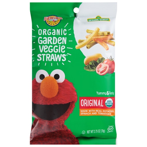 Earth's Best Organic Garden Veggie Straws Toddler Original