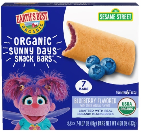 Earth's Best Organic Sunny Days Snack Bars 2+ Years Blueberry