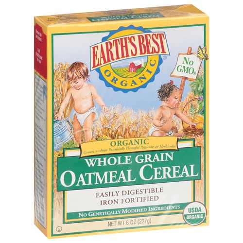 Earth's Best Organic Whole Grain Cereal Infant Oatmeal