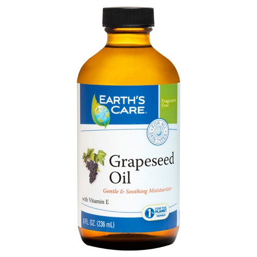 Earth's Care 100% Natural Grapeseed Oil with Vitamin E