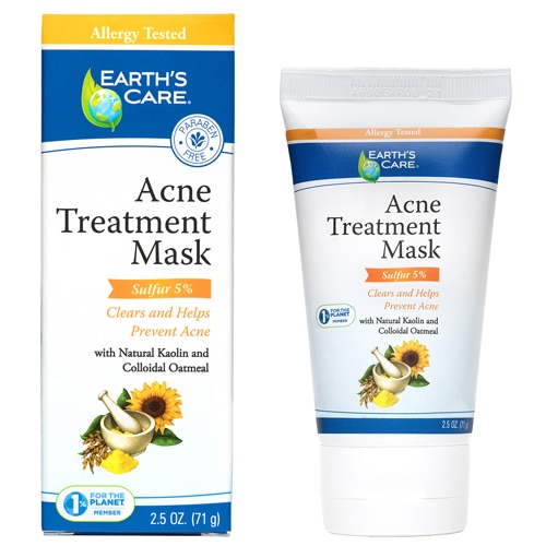 Earth's Care Acne Treatment Mask 5% Sulfure