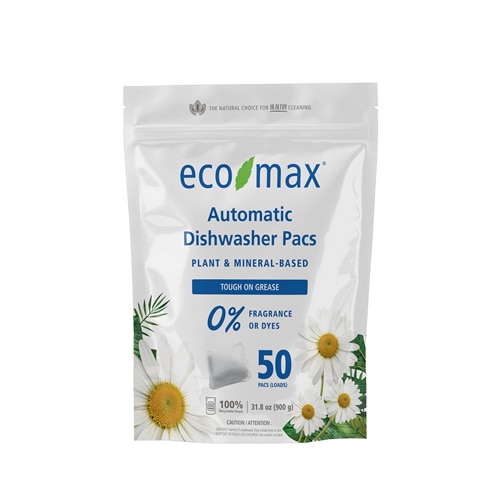 Eco-Max Automatic Dishwasher Pacs Fragrance Free