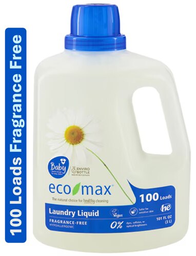 Eco-Max Laundry Wash Liquid 100 Loads - Fragrance Free
