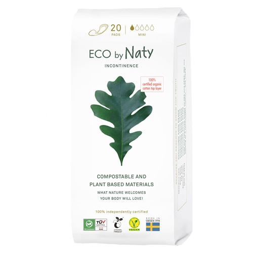 Eco by Naty Compostable Incontinence Pads Mini Light Absorbency