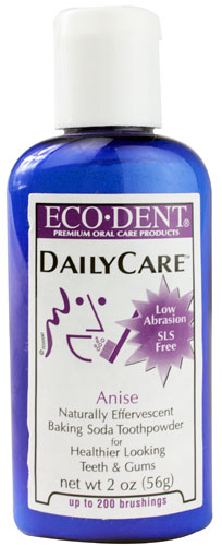 Eco-dent DailyCare Baking Soda Toothpowder Fluoride Free Anise