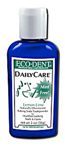 Eco-dent DailyCare Baking Soda Toothpowder Fluoride Free Lemon Lime