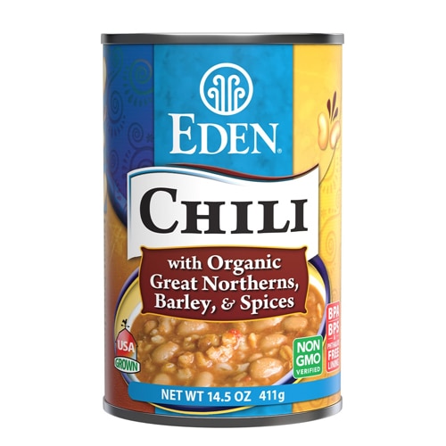 Eden Foods Chili Great Northerns Barley & Spices