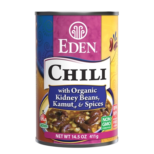 Eden Foods Chili Organic Kidney Beans Kamut & Spices