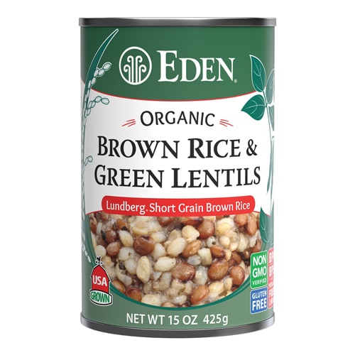 Eden Foods Organic Brown Rice Green Lentils