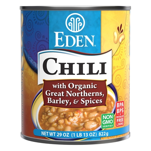 Eden Foods Organic Chili Great Northerns Barley & Spices
