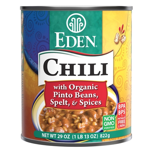 Eden Foods Organic Chili Pinto Beans Spelt & Spices