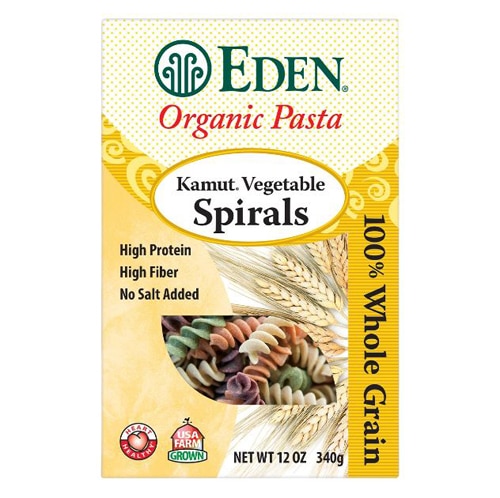 Eden Foods Organic Pasta Kamut Vegetable Spirals