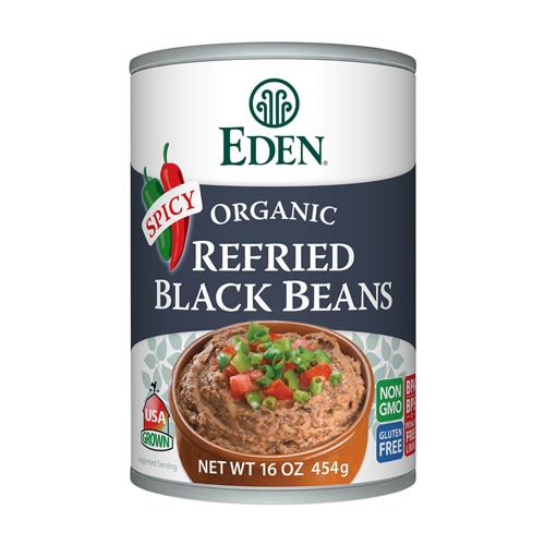 Eden Foods Organic Refried Black Beans Spicy